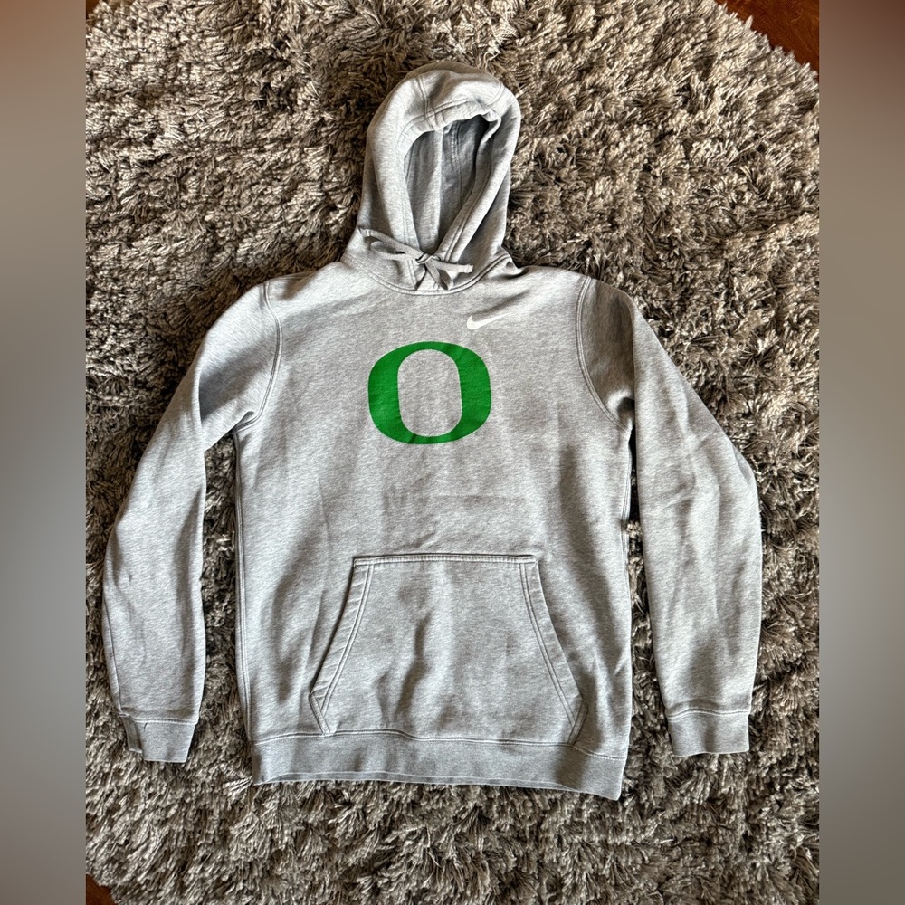 Nike Oregon Duck Gray and Green Hoodie